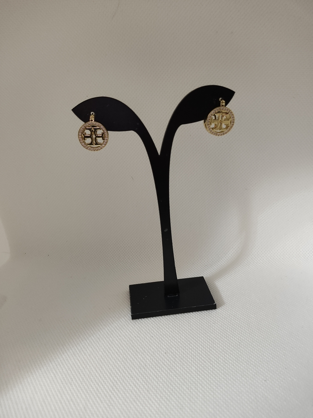 Gold and Silver Logo Women's Earrings